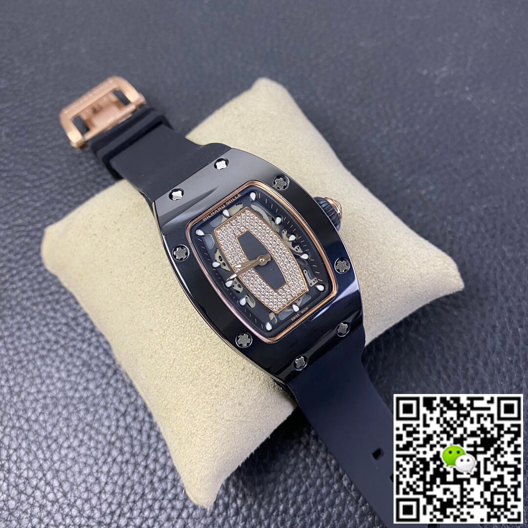 Richard Mille RM 07-01 RM Factory Blue Ceramic Black Strap