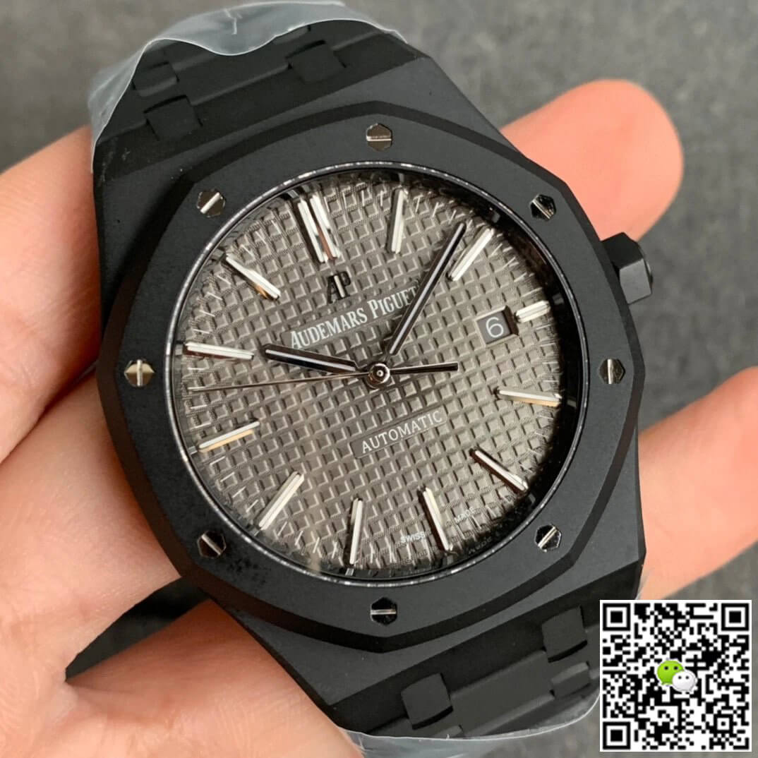 Audemars Piguet Royal Oak 15400 DLC Version ZF Factory Frosted Grey Dial