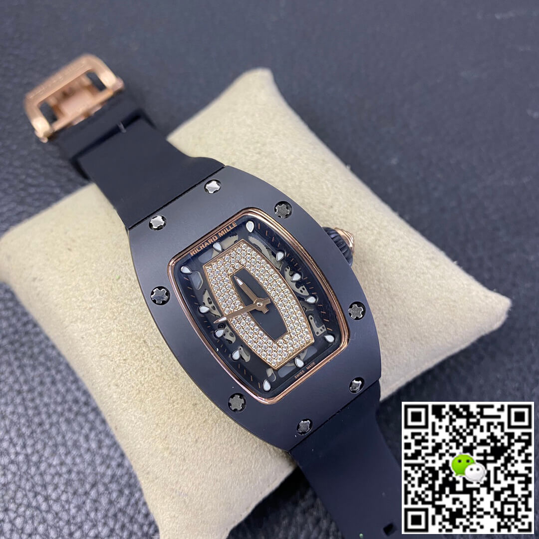 Richard Mille RM 07-01 RM Factory Black Rubber Strap