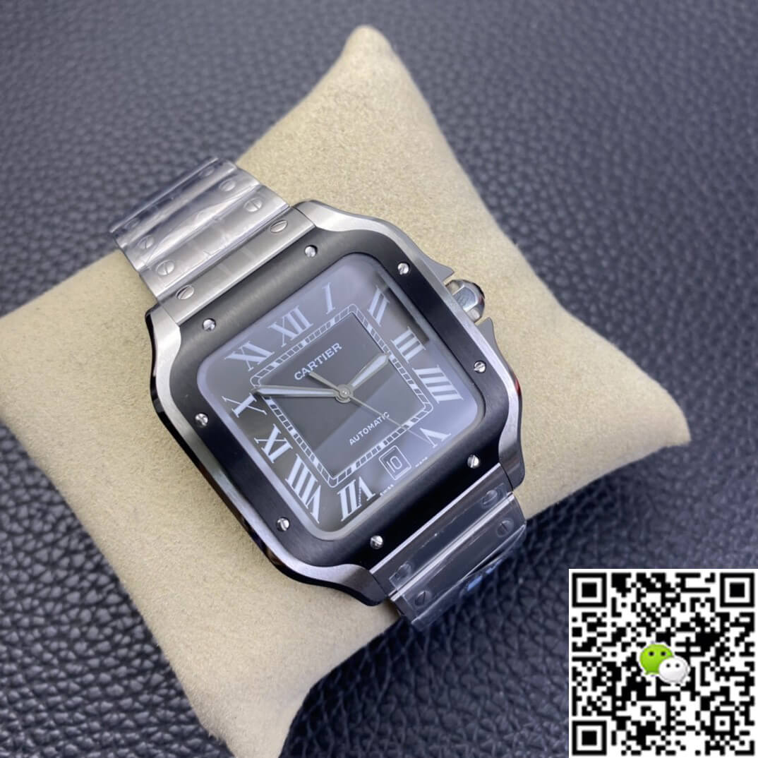 Cartier Santos WSSA0037 BV Factory Gray Dial