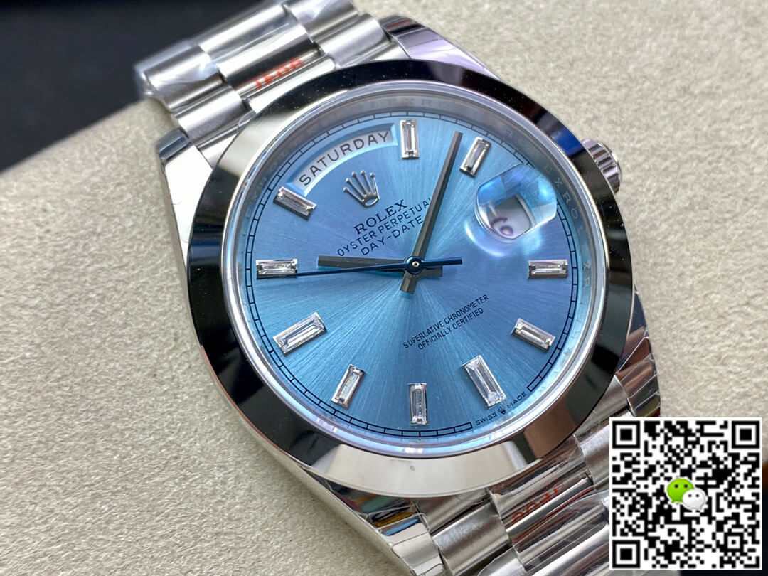 Rolex Day Date 228206 EW Factory Ice Blue Dial