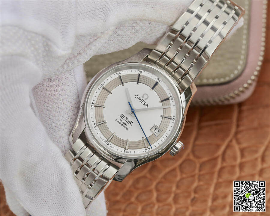 Omega De Ville 431.30.41.21.02.001 VS Factory Silver Dial Stainless Steel Strap