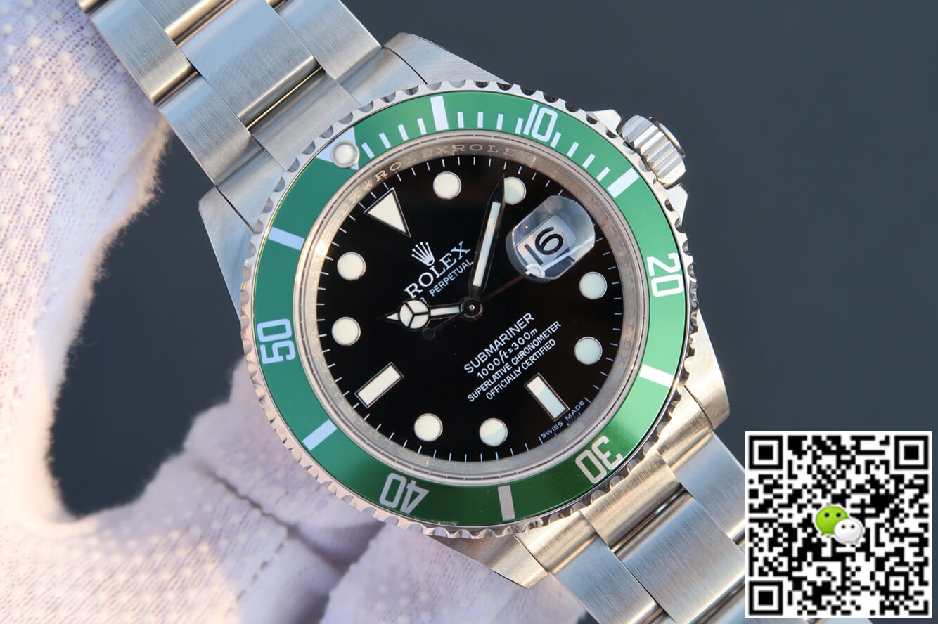 Rolex Submariner 16610LV-93250 JF Factory Green Bezel