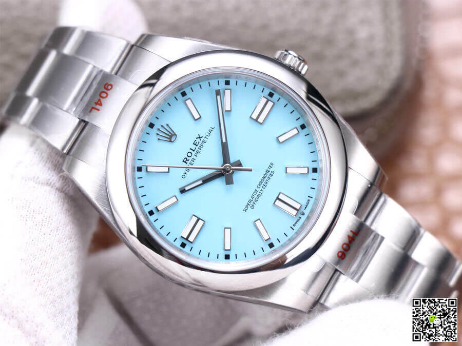 Rolex Oyster Perpetual M124300-0006 41MM EW Factory Turquoise Blue Dial