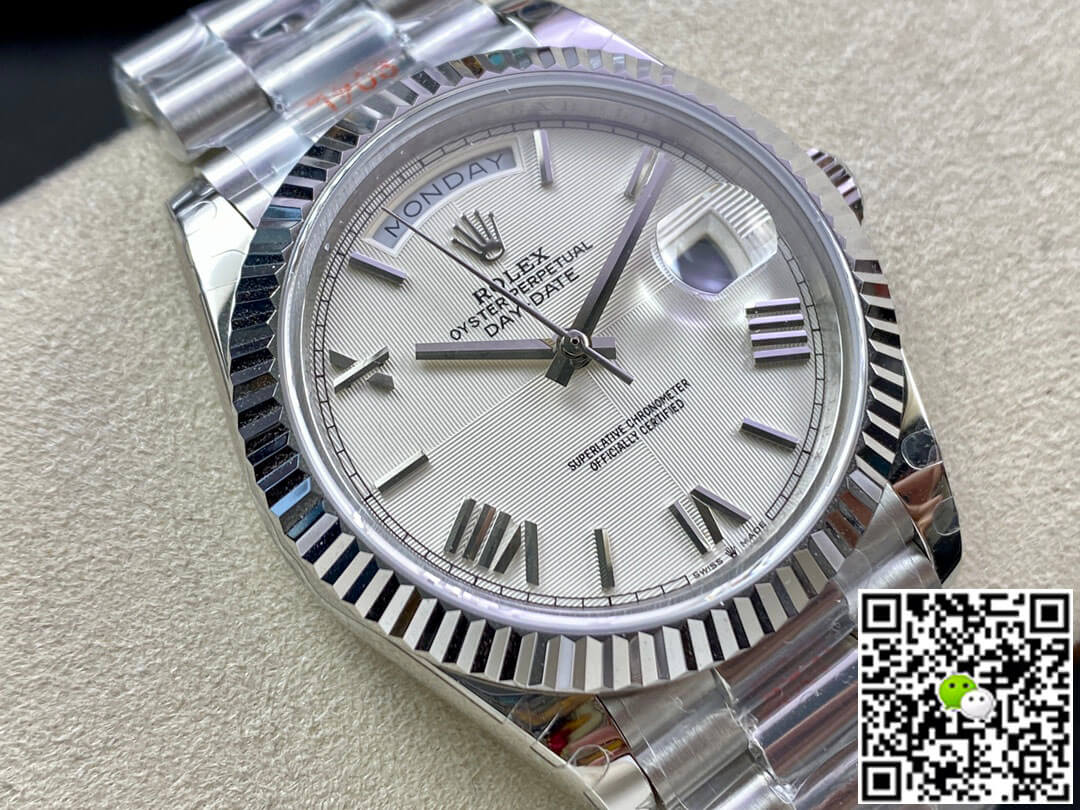 Rolex Day Date 228239-83419 EW Factory Silver Dial