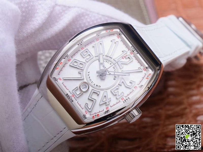 Franck Muller Vanguard V 45 SC DT 5N BC ZF Factory White Dial