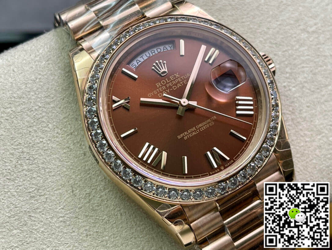 Rolex Day Date M228345RBR-0009 EW Factory Rose Gold