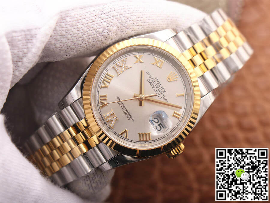Rolex Datejust M126233-0031 EW Factory Yellow Gold Diamond Dial