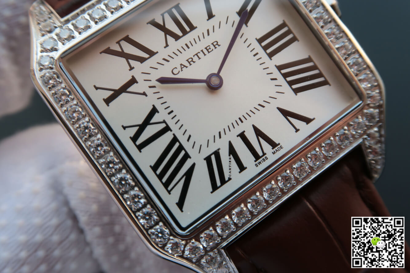 Cartier Santos WH100651 V6 Factory White Dial