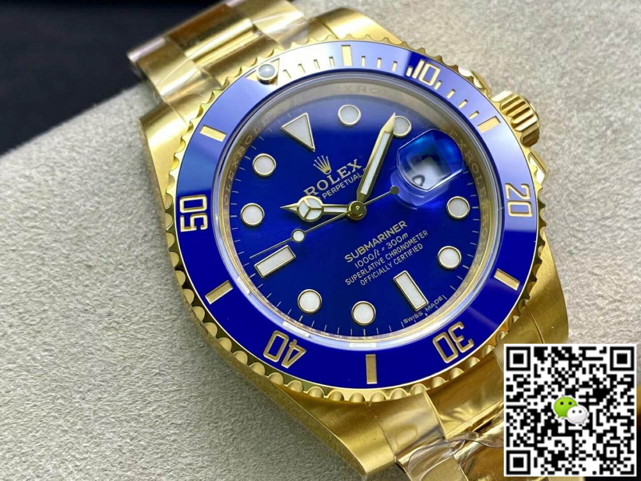 Rolex Submariner M116618LB-0003 VS Factory Yellow Gold