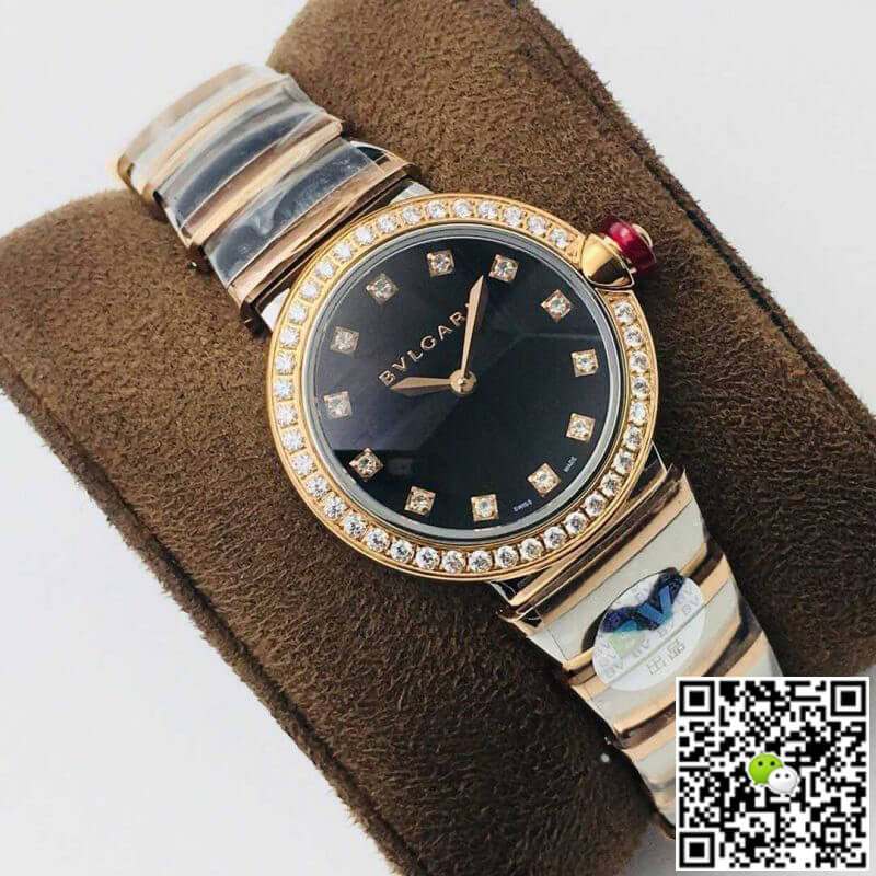Bvlgari LVCEA BV Factory Rose Gold Black Dial