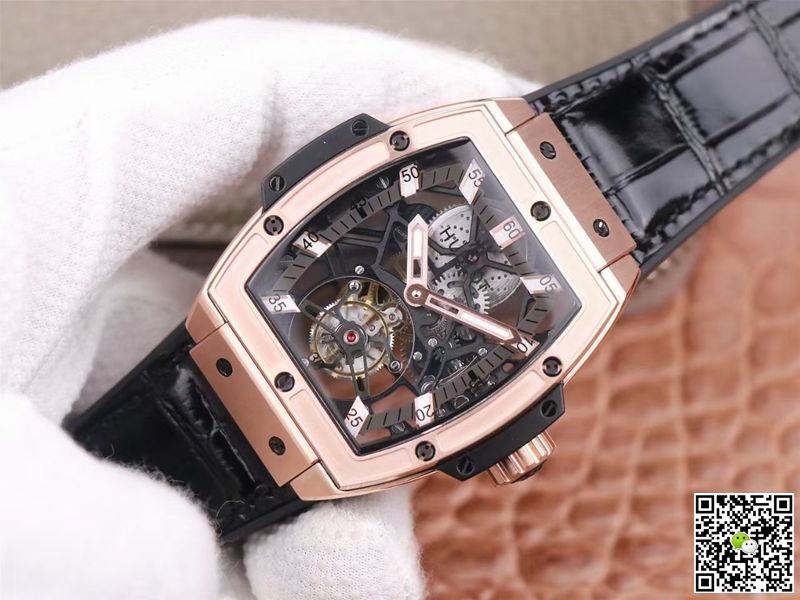 Hublot Masterpiece Tourbillon 906.OX.0123.VR.AES13 JB Factory Rose Gold White Hour