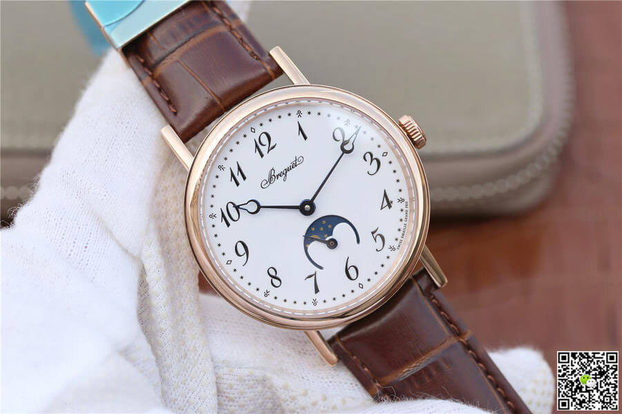 Breguet Classique Moonphase 9087BB TW Factory Rose Gold White Dial