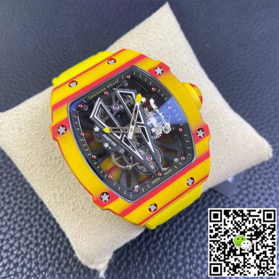 Richard Mille RM27-03 Rafael Nadal Tourbillon RM Factory Yellow Strap