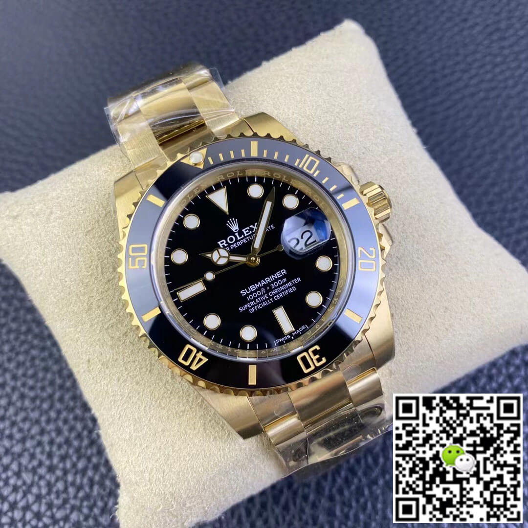 Rolex Submariner 116618LN-97208 Clean Factory Yellow Gold