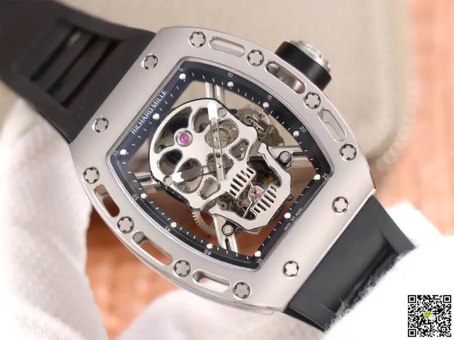 Richard Mille RM52-01 Tourbillon JB Factory Titanium Alloy Skull Dial