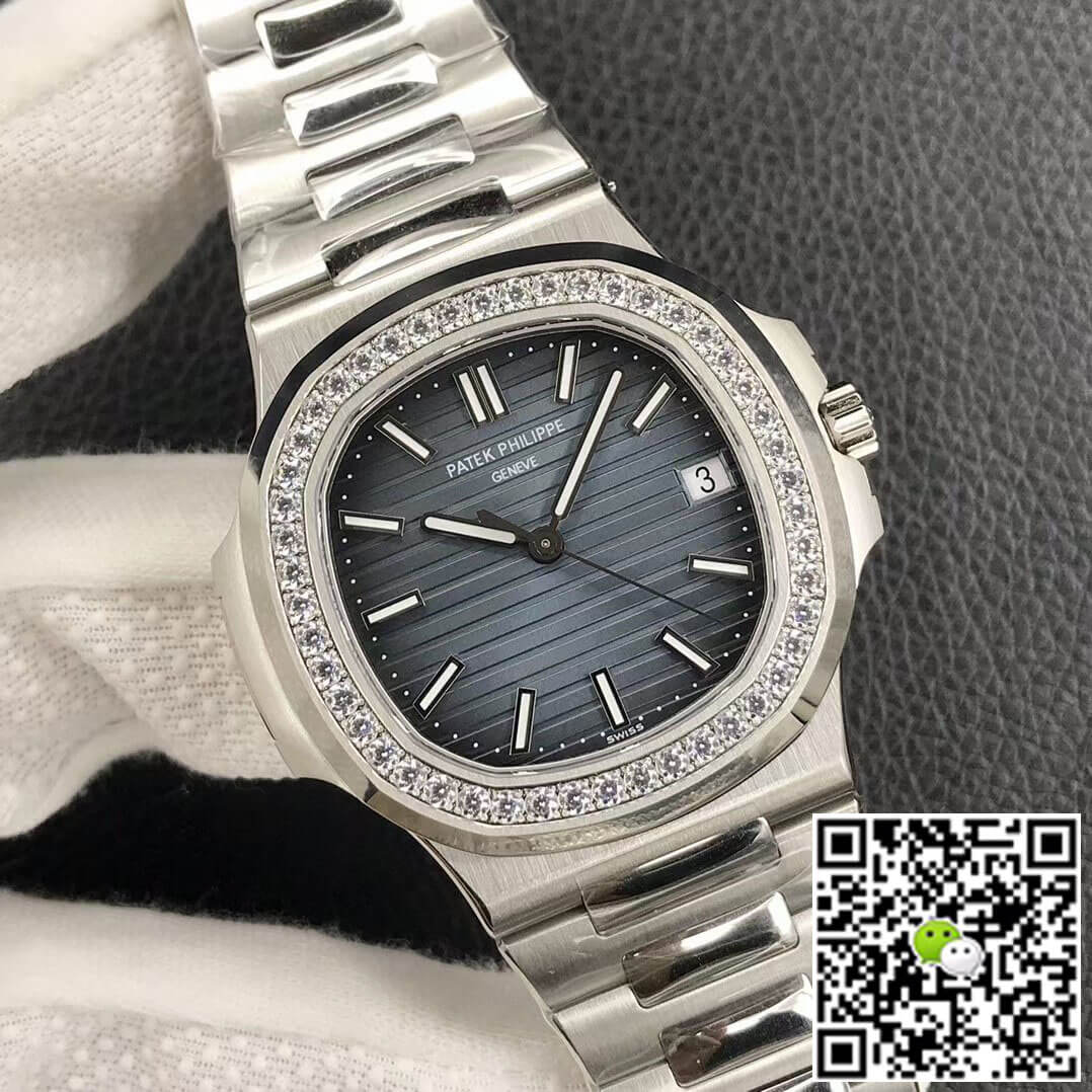 Patek Philippe Nautilus 5713/1G-010 3K Factory Diamond-set Bezel