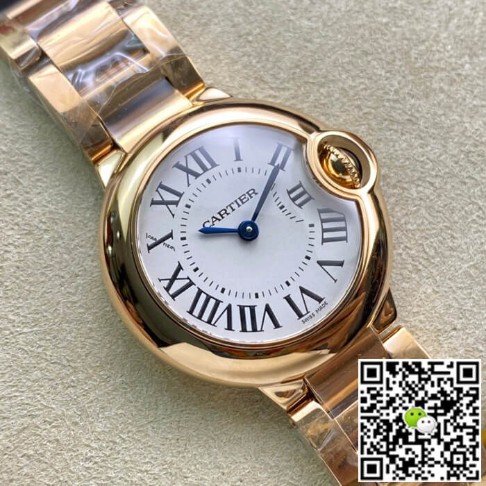 Ballon Bleu De Cartier 28MM WGBB0007 V6 Factory Rose Gold