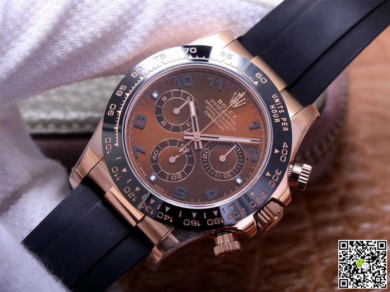 Rolex Daytona M116515LN-0015 Noob Factory Brown Dial 4130 Movement