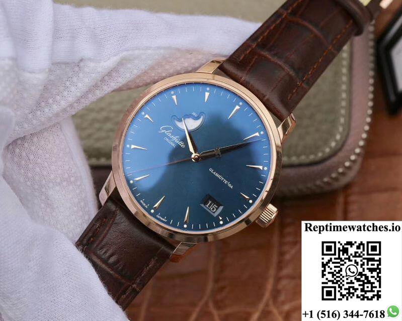 Glashutte Original Senator 1-36-04-04-02-01 Moonphase Gray Dial-Rep Time Watches
