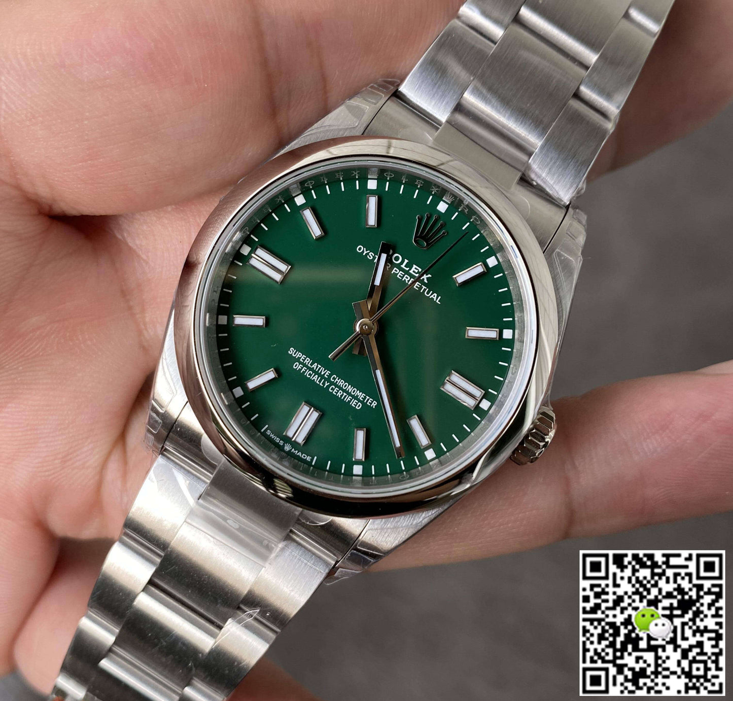 Rolex Oyster Perpetual M126000-0005 36MM VS Factory Green Dial
