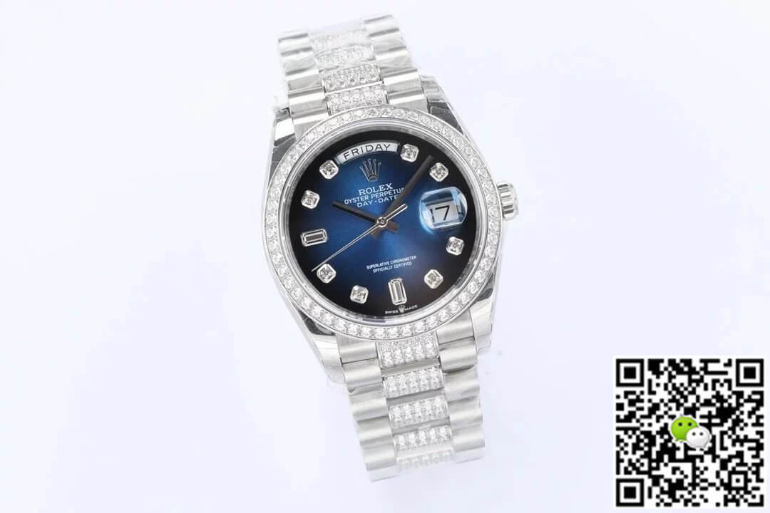 Rolex Day Date M128349RBR-0016 EW Factory Diamond Bezel