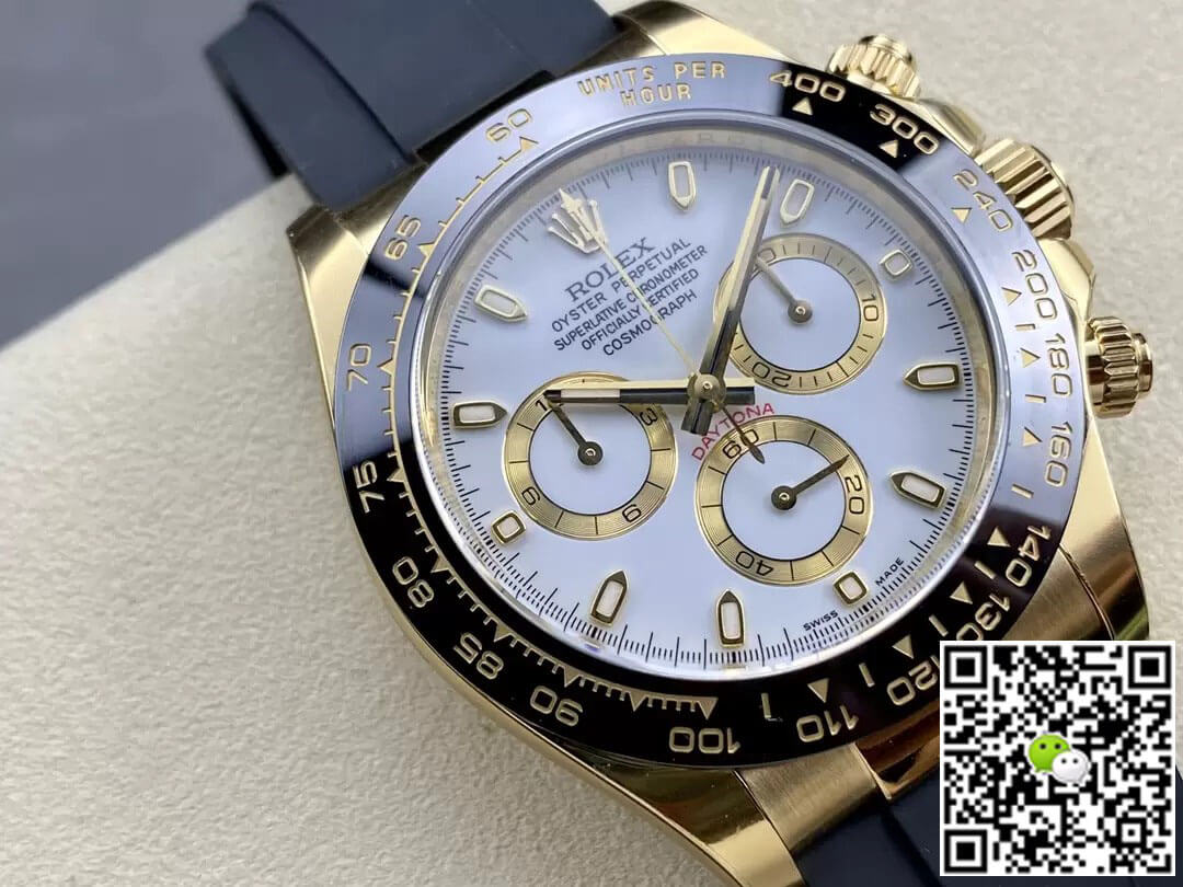 Rolex Cosmograph Daytona M116518LN-0041 Clean Factory Rubber Strap