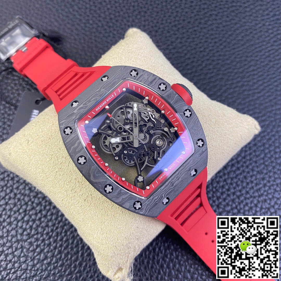 Richard Mille RM055 NTPT BBR Factory Carbon Fiber Red Strap