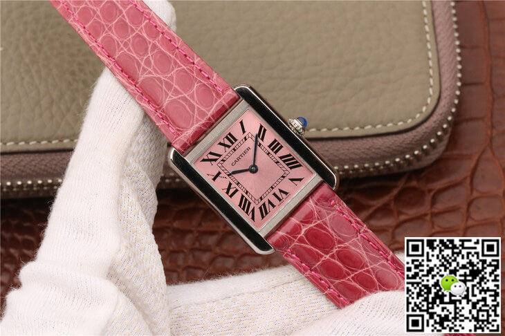 Cartier Tank W5200000 Ladies K11 Factory Pink Dial