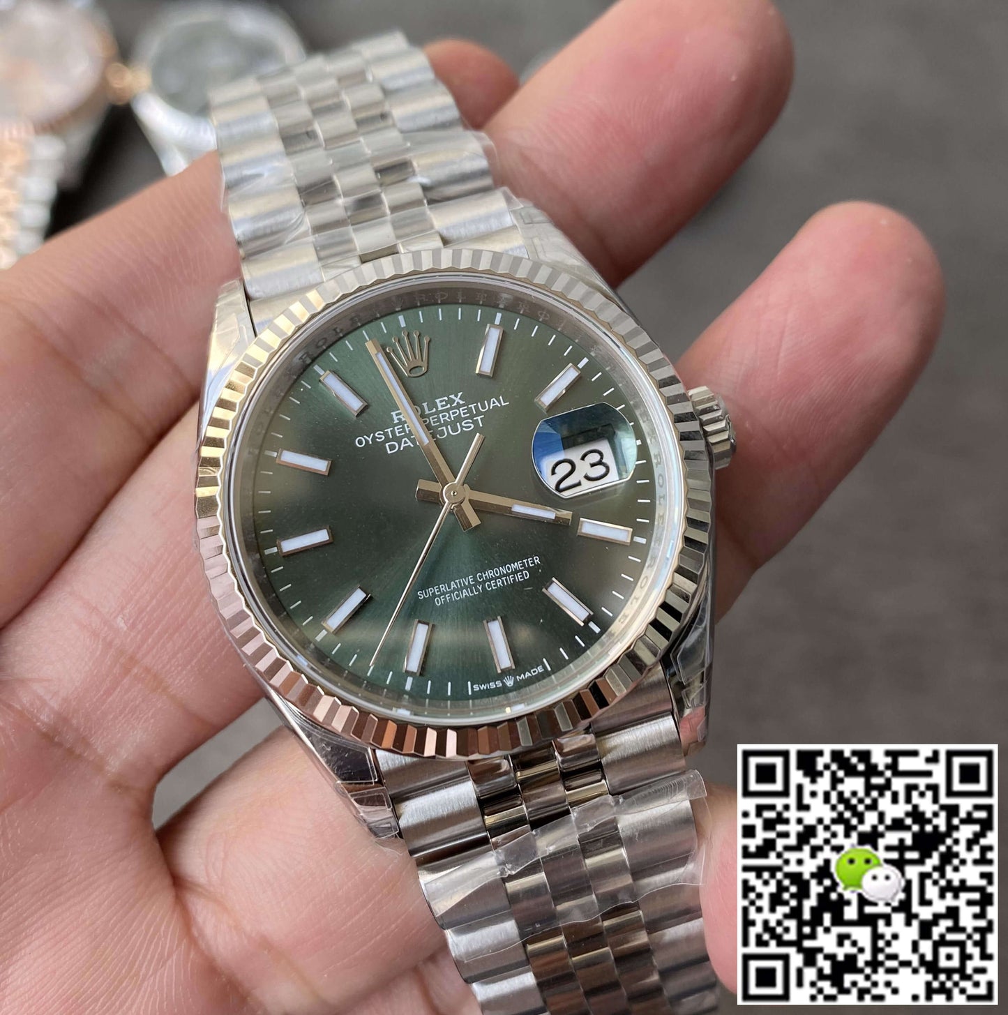Rolex Datejust M126234-0051 36MM VS Factory Green Dial