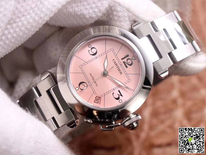 Cartier Pasha W31075M7 V9 Factory Pink Dial
