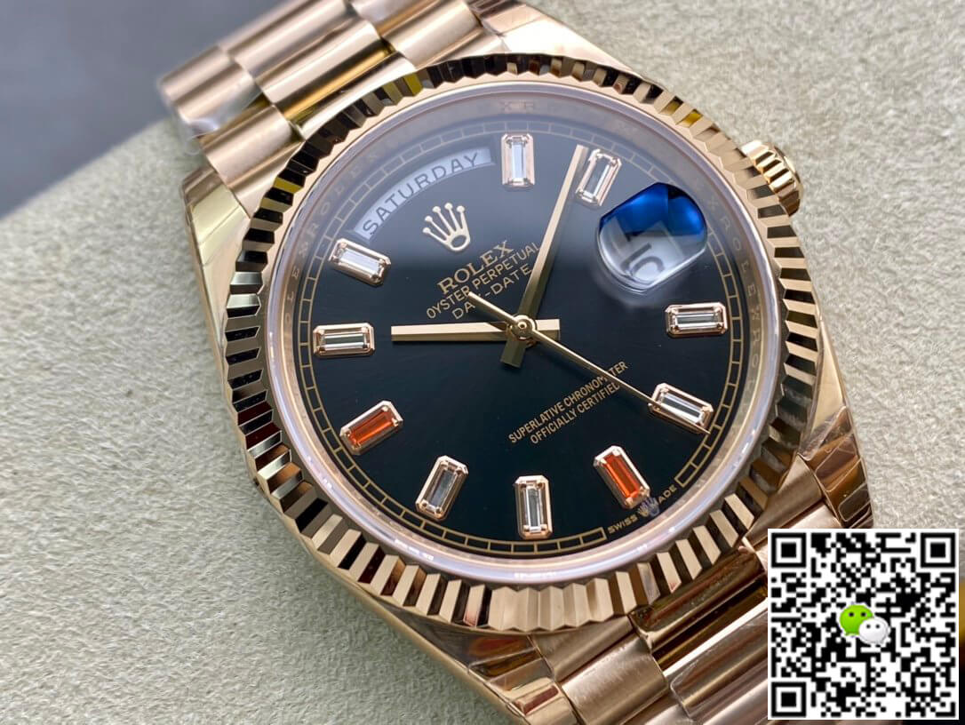 Rolex Day Date 40MM EW Factory Black Dial