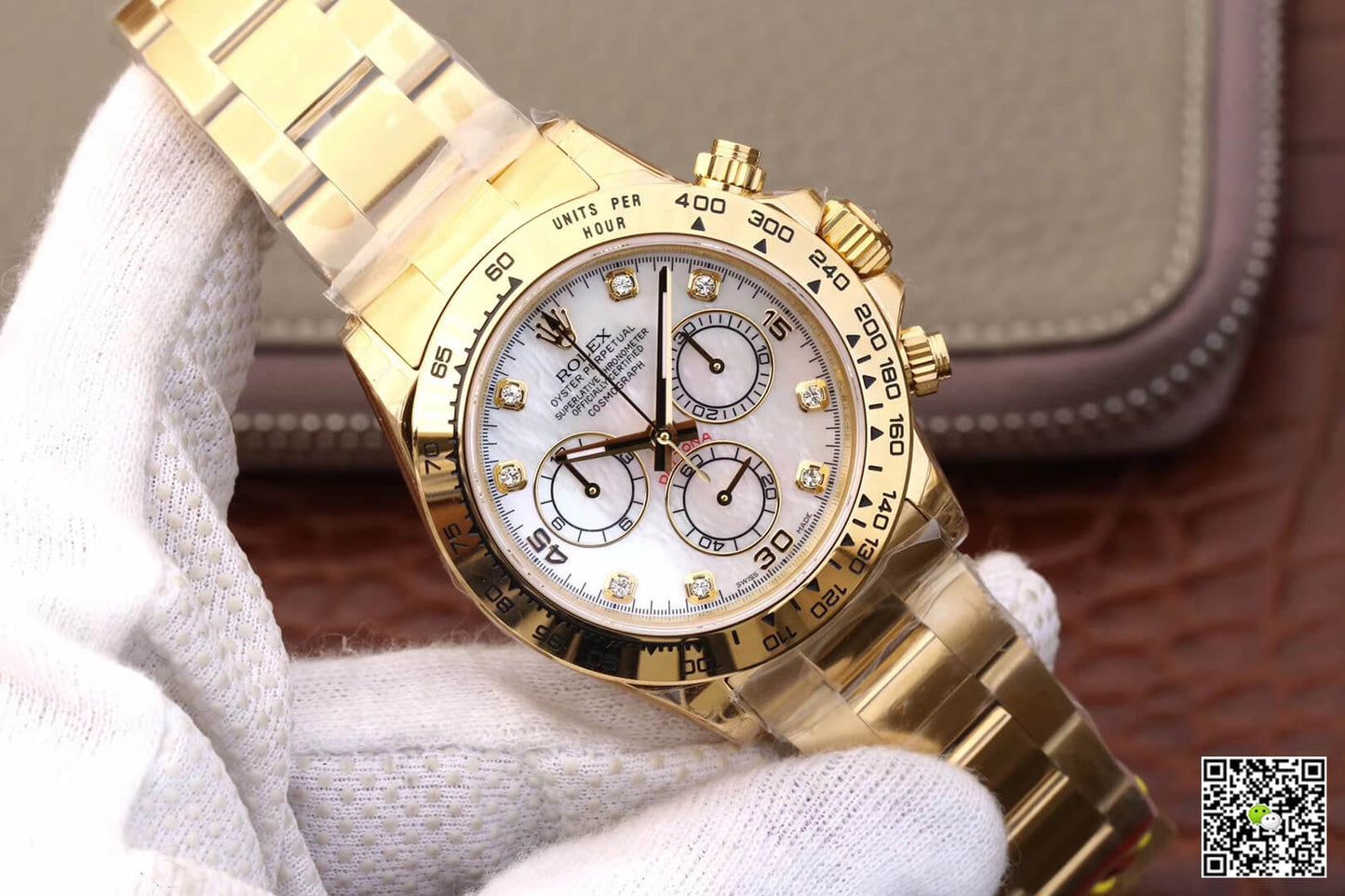 Rolex Daytona Cosmograph 116528-78598 JH Factory Yellow Gold Diamonds Dial