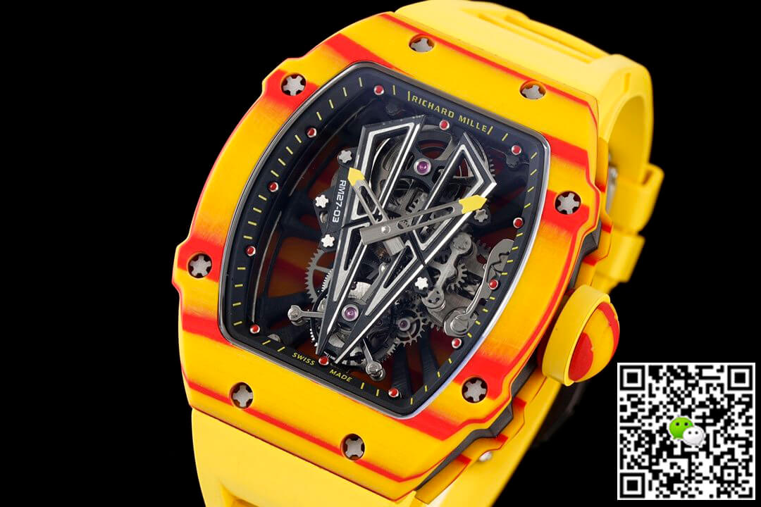 Richard Mille RM27-03 Rafael Nadal Tourbillon RM Factory Yellow Rubber Strap