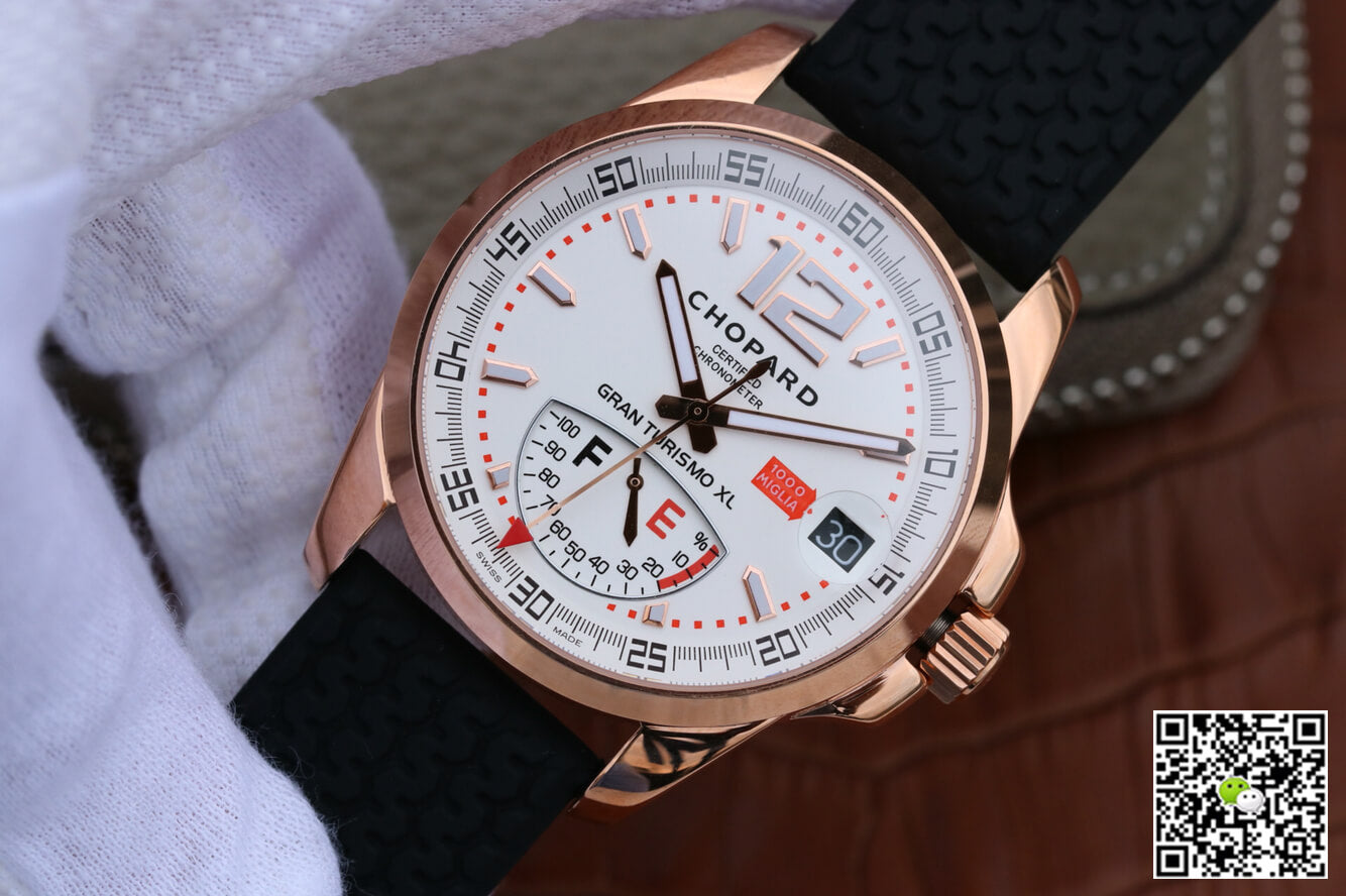 Chopard Classic Racing Mille Miglia 161272-5001 V6 Factory White Dial Rose Gold