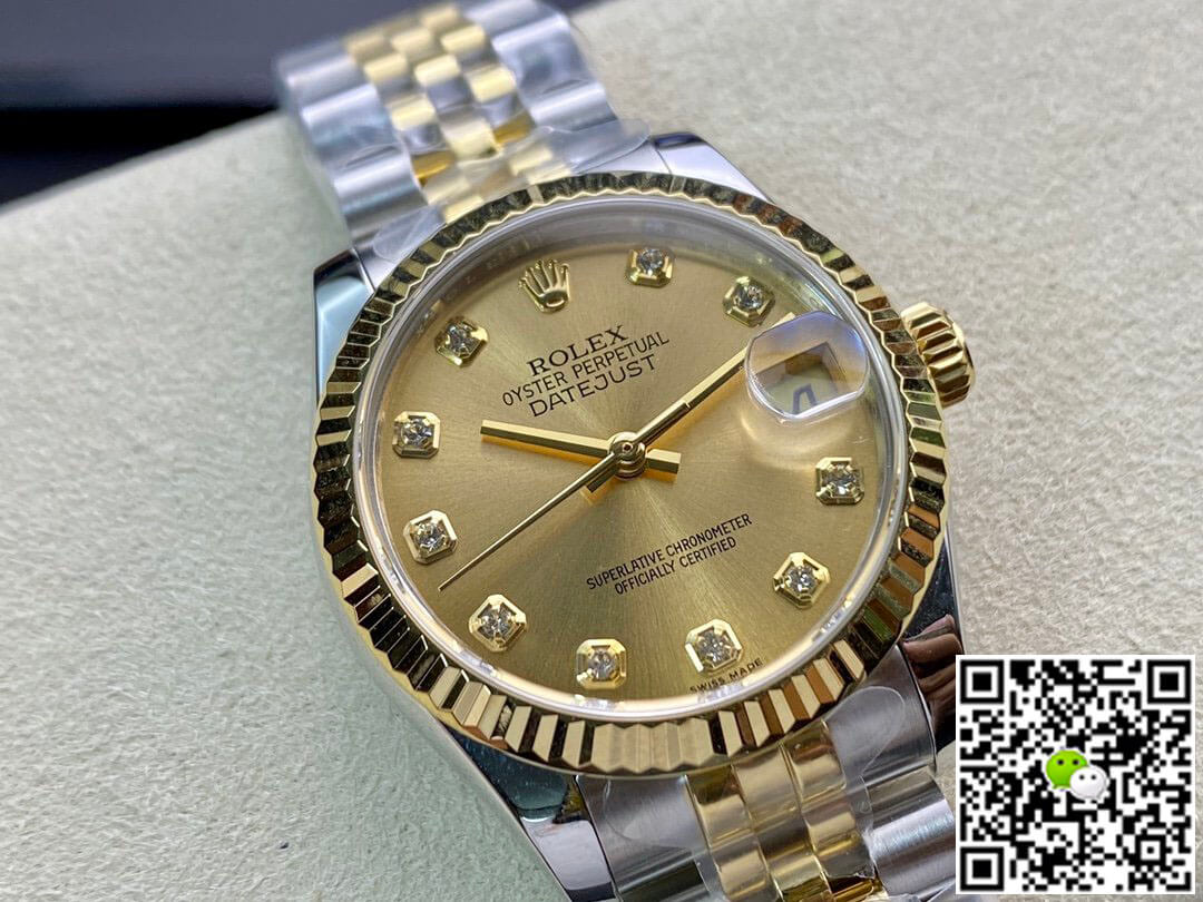 Rolex Datejust M278273-0026 31MM EW Factory Yellow Gold