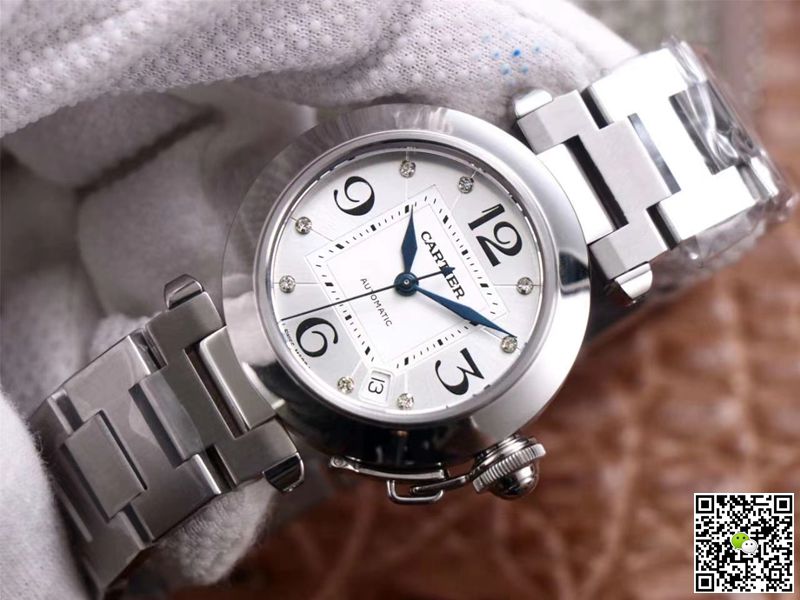 Cartier Pasha W31073M7 V9 Factory Silver Dial