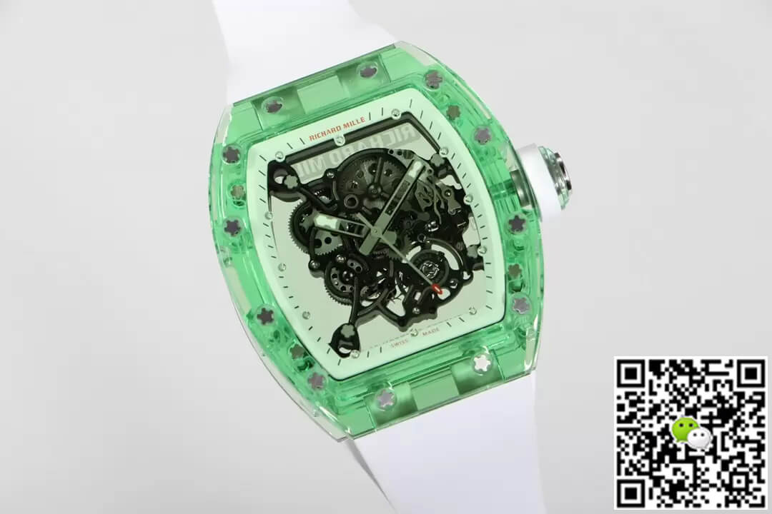Richard Mille RM055 RM Factory Green Transparent Case
