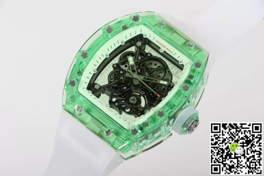 Richard Mille RM055 RM Factory Green Skeleton Dial