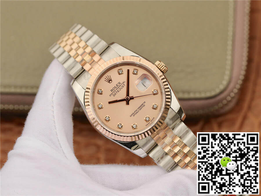 Rolex Datejust 116231 36MM GM Factory Diamond-set Pink Dial