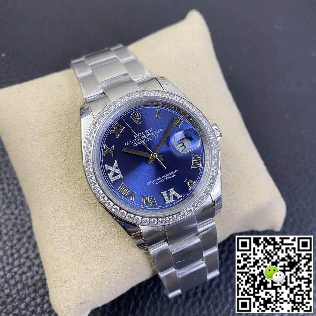 Rolex Datejust M126284RBR EW Factory Diamond Bezel