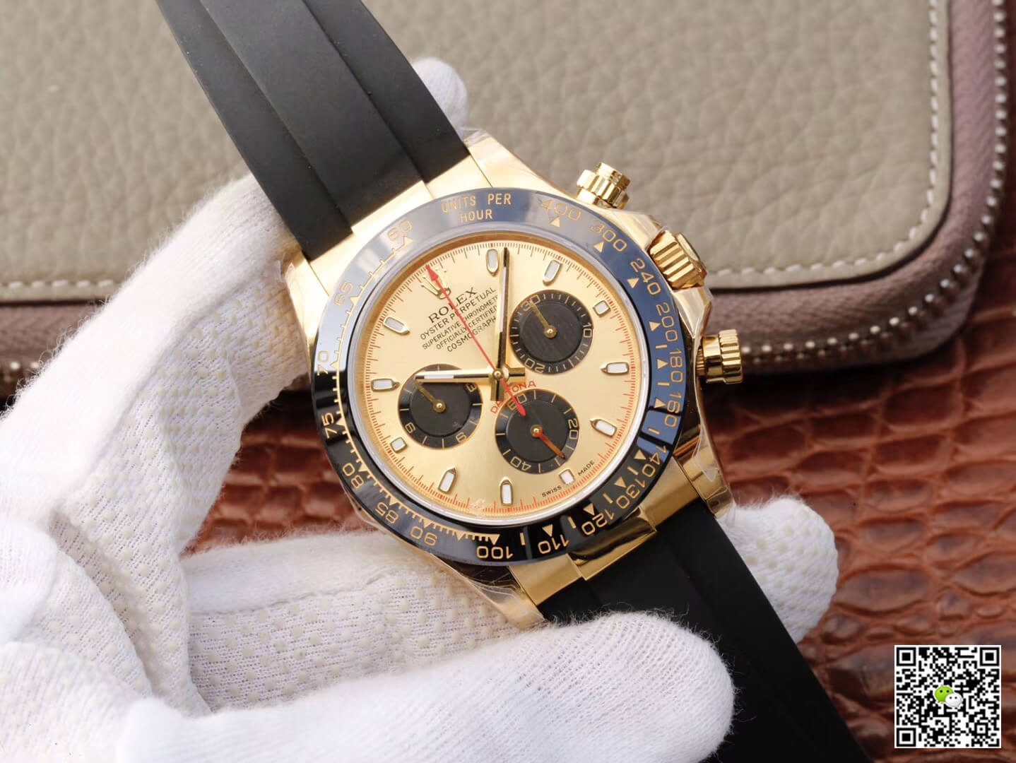 Rolex Daytona Cosmograph 116518ln JH Factory V6 Yellow Gold Black Chronograph