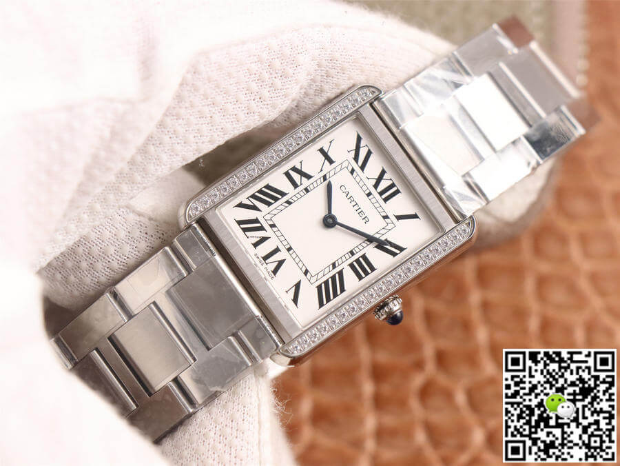 Cartier Tank K11 Factory Diamond White Dial
