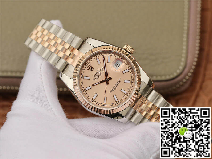 Rolex Datejust 116231 36MM GM Factory Rose Gold Pink Dial