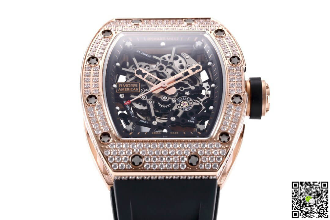 Richard Mille RM035 Americas KV Factory Diamond Skeleton Dial