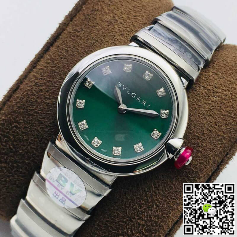Bvlgari LVCEA BV Factory Stainless Steel Green Dial