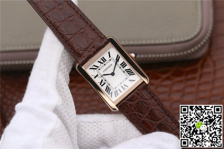 Cartier Tank W5200025 K11 Factory White Dial