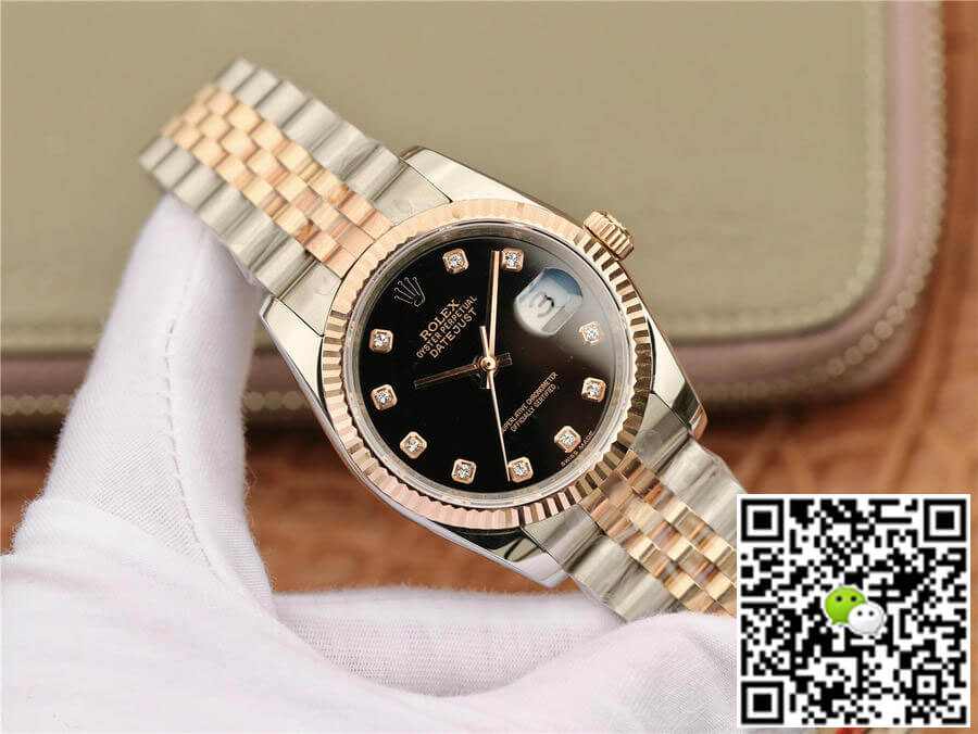 Rolex Datejust 116231 GM Factory Black Diamond Dial
