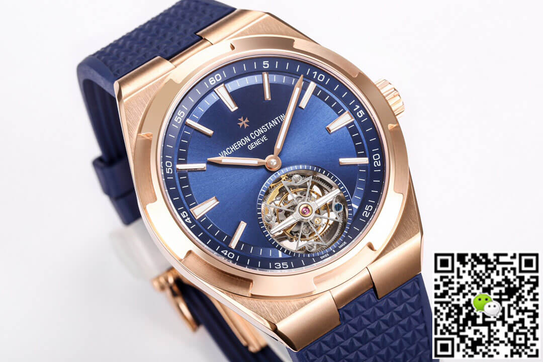Vacheron Constantin Overseas Tourbillon 6000V/110R-B733 BBR Factory Blue Rubber Strap