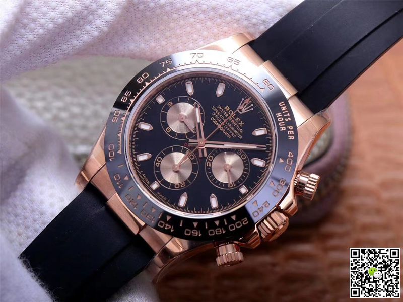 Rolex Daytona M116515LN-0017 Noob Factory Black Dial 4130 Movement